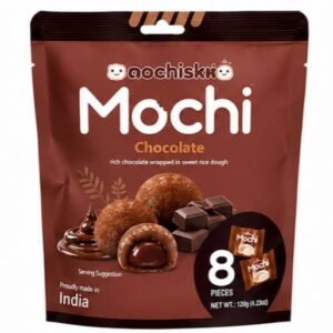 Mochisko - Rich Chocolate Wrapped In Sweet Rice Dough 8 Pieces, 120g (Made in India)